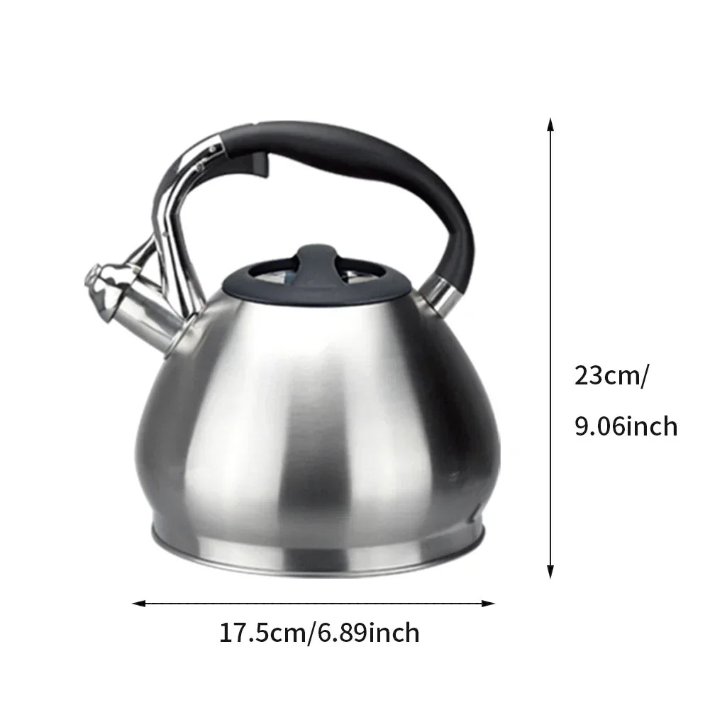 Stainless Steel Whistling Stovetop Kettle — Induction & Gas | 2.3L / 2.5L