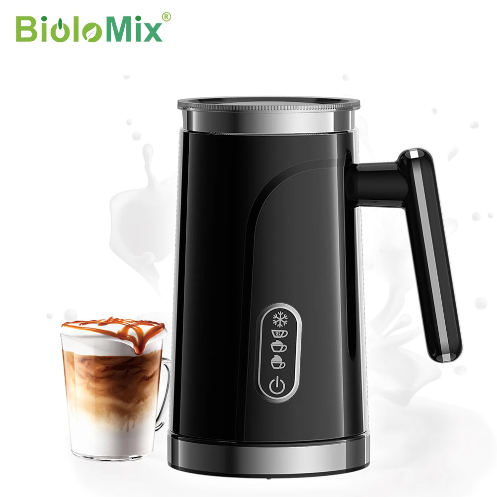 BioloMix 4-in-1 Automatic Milk Frother & Steamer | Hot & Cold Foam | 300ml
