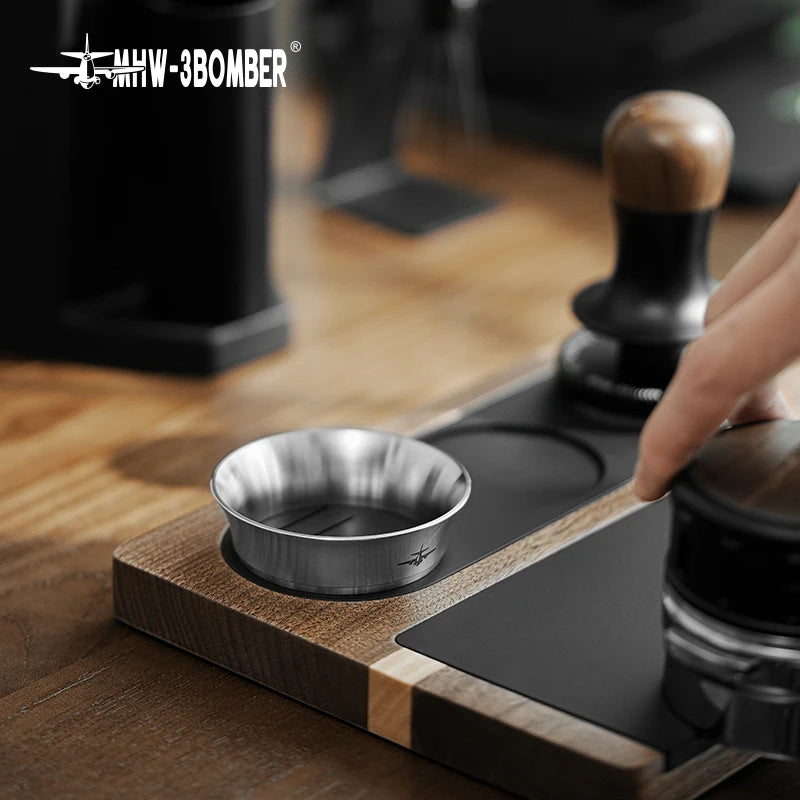 MHW-3BOMBER Espresso Dosing Funnel - Stainless Steel Coffee Dosing Ring
