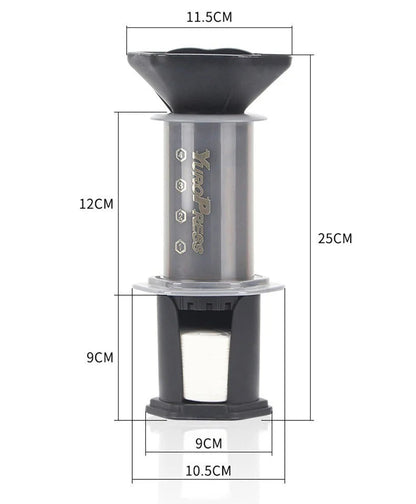 Portable 3-in-1 Coffee Press Kit | Espresso, Filter & Cold Brew