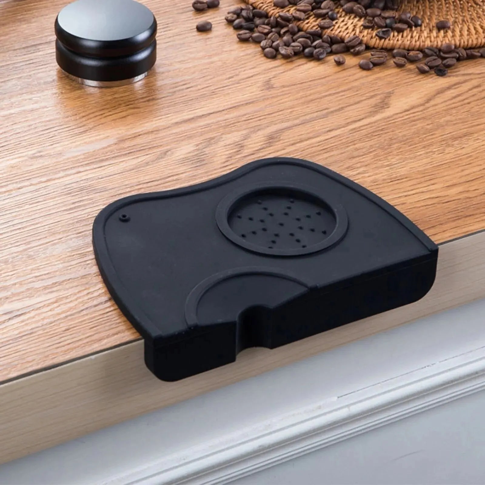 Silicone Espresso Tamper Mat & Station | Corner Tamping Pad | Small / Medium / Large
