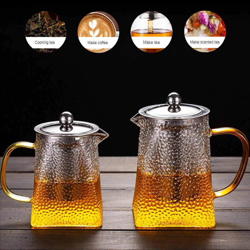 Hammer Glass Teapot with Stainless Steel Filter