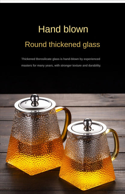 Hammer Glass Teapot with Stainless Steel Filter