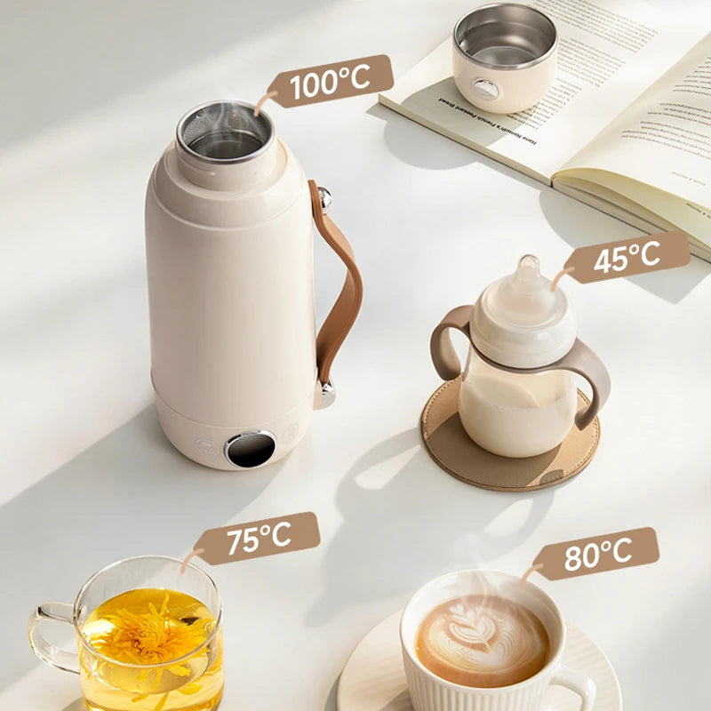 800ml Smart Portable Travel Kettle – Digital LED Display & Precision Temp Control