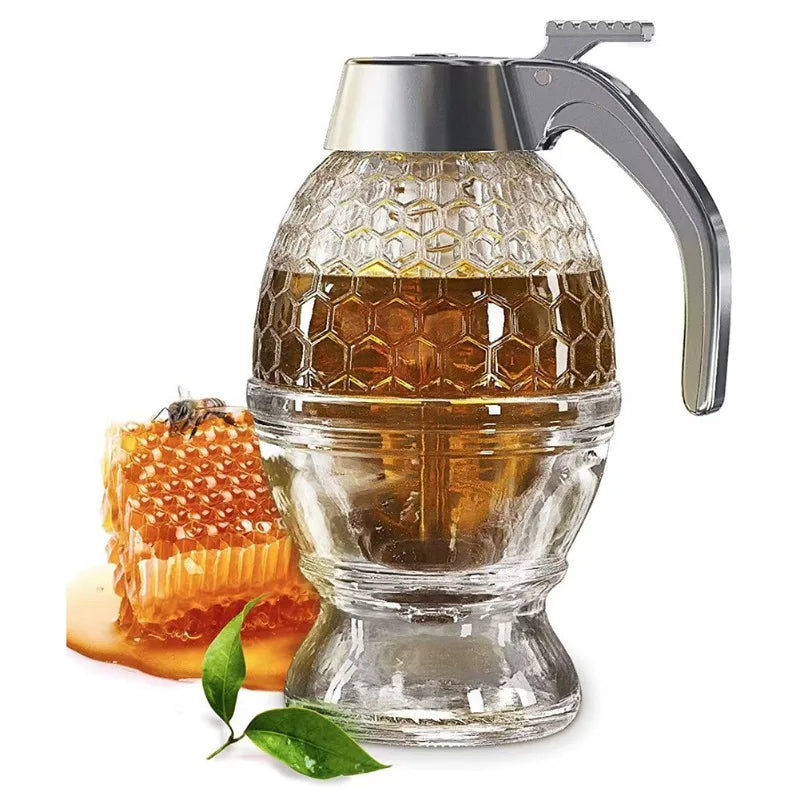 Honey & Syrup Squeeze Bottle Set - Press-Type Leakproof Dispenser (2-Pack)