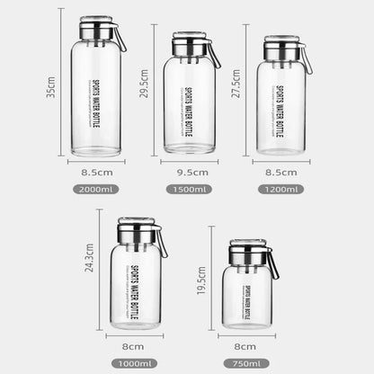 Large Capacity Glass Cold Drinks Bottle