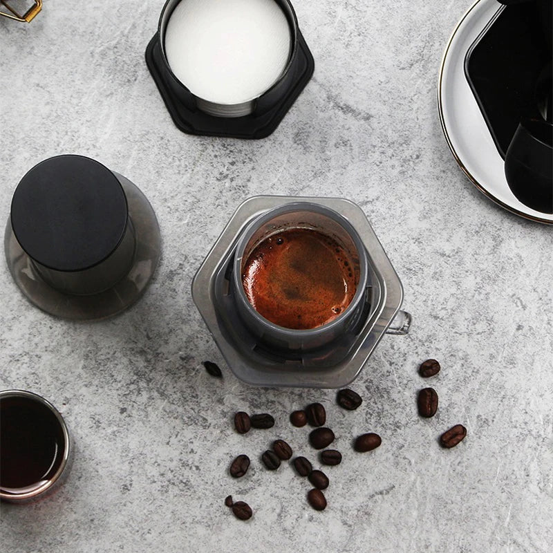 YRP Air Press Coffee Maker | Portable Espresso, French Press & Drip | 400ml