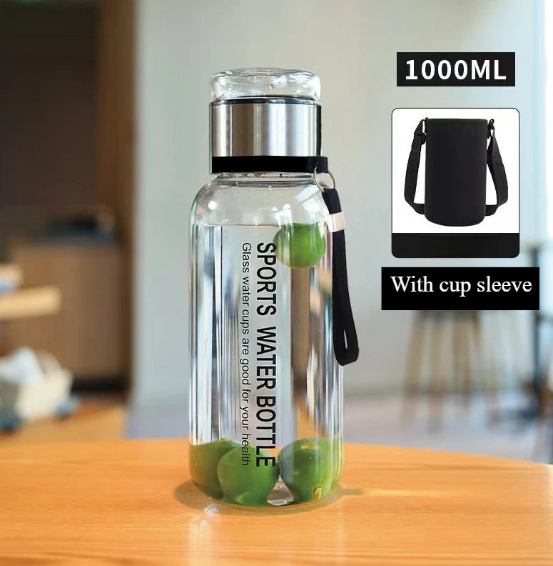 Cold Brew & Tea Infuser Glass Bottle | Stainless Steel Filter | 750ml & 1L