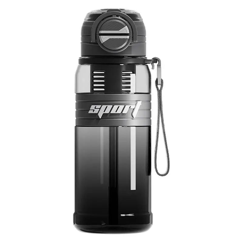 Leakproof Tritan Sports Bottle with Straw, Tea Strainer & Carry Strap