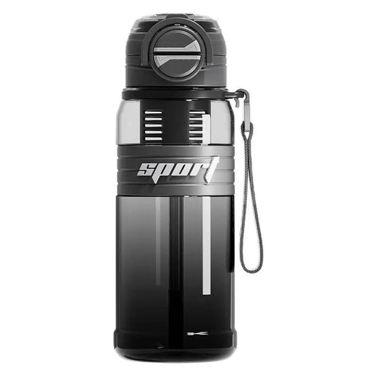 Leakproof Tritan Sports Bottle with Straw, Tea Strainer & Carry Strap