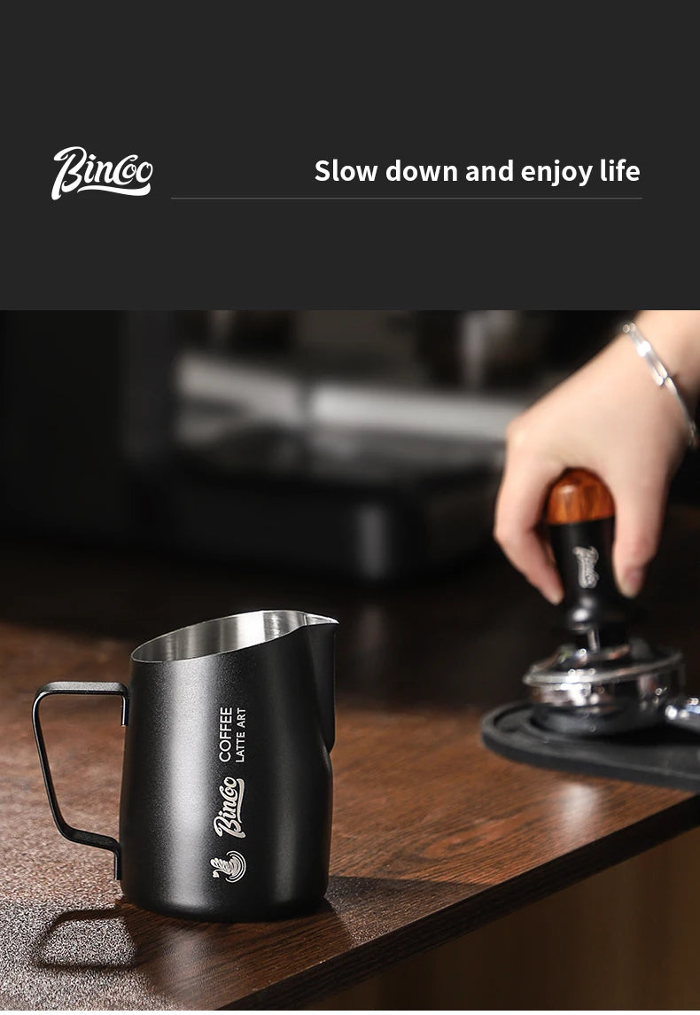 Milk Frothing Pitcher 420ml | Stainless Steel Latte Art Jug