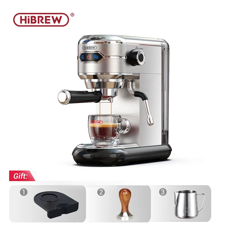 HiBREW H11 Slimline Espresso Machine | 20-Bar Professional Station & Barista Bundles