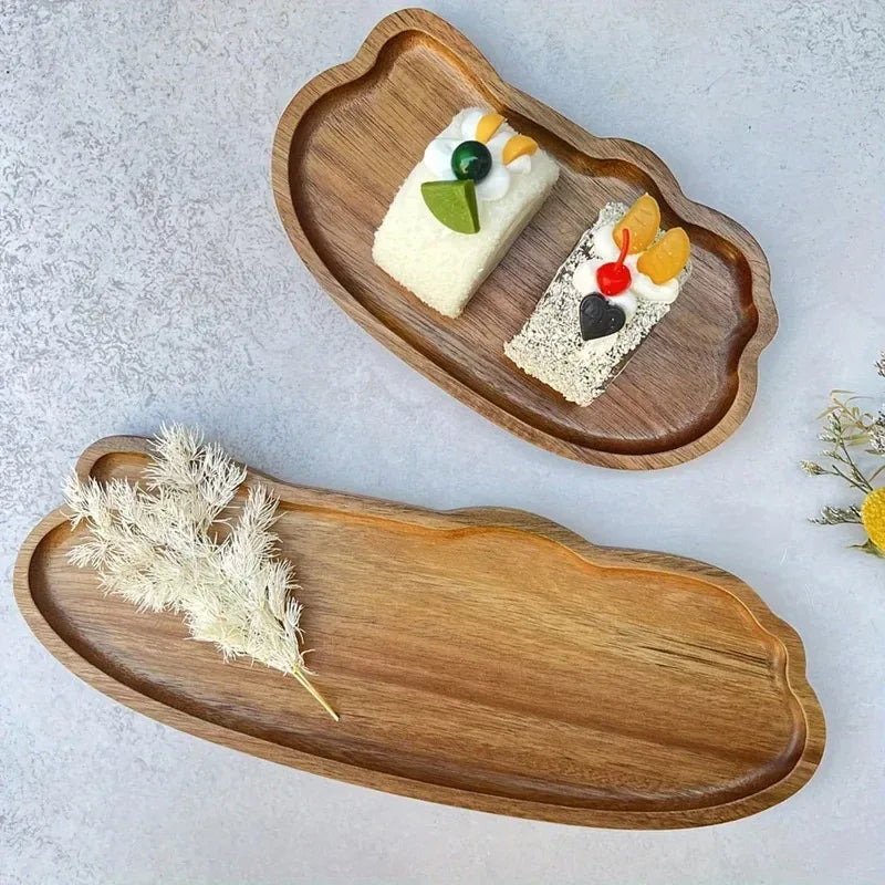 Hinoki Japanese Serving Tray | Cypress Wood | Coffee, Tea & Breakfast