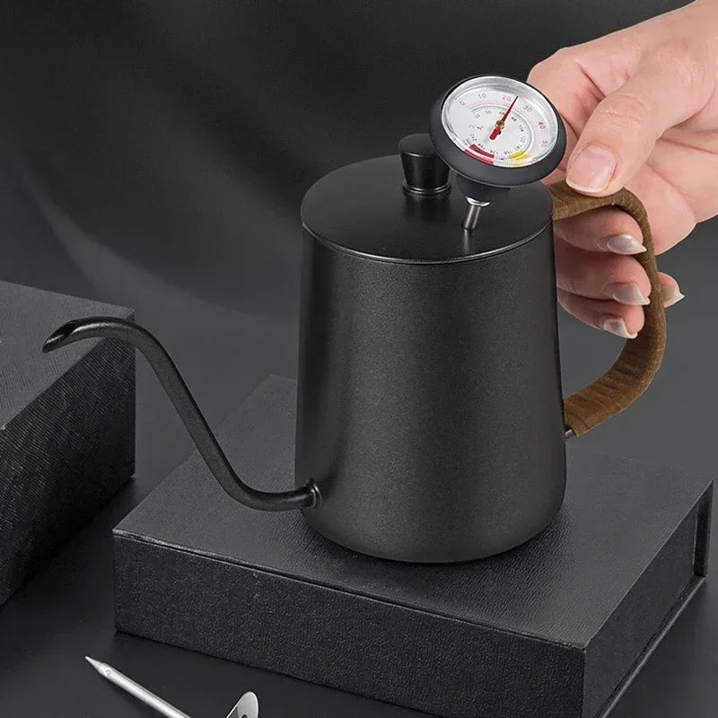 Stainless Steel Coffee & Milk Thermometer | Clip-On Analogue Probe | 0–100°C