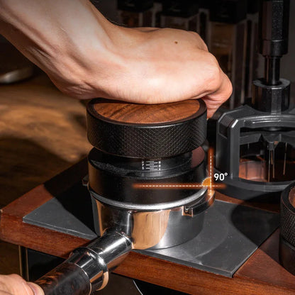 Solid Wood Espresso Tamper Station Workbench