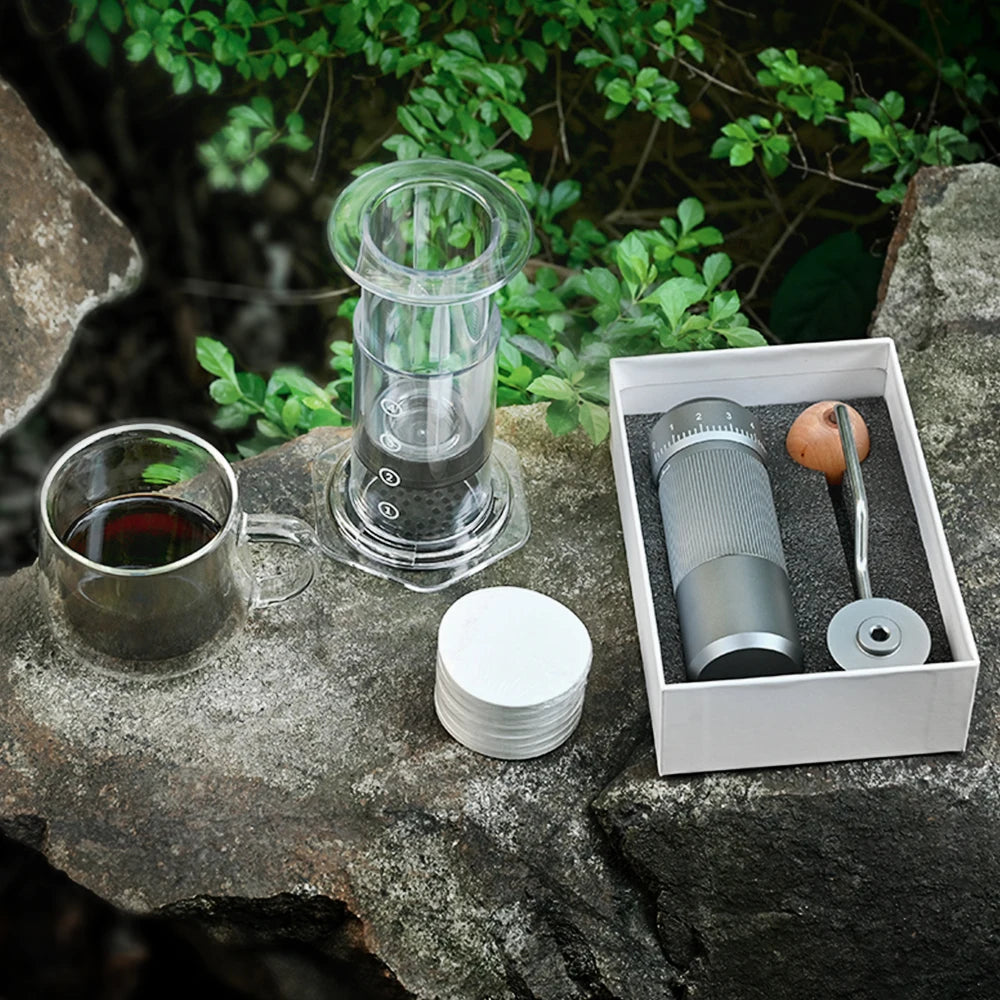 CAFEMASY Portable Aeropress Coffee Maker | BPA-Free Tritan | French Press, Espresso & Air Press | 300ml