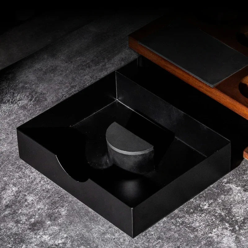Solid Wood Espresso Tamper Station Workbench