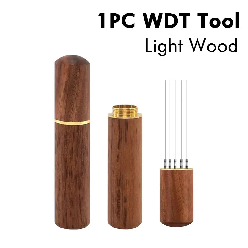 Espresso WDT Distribution Tool with Wooden Handle