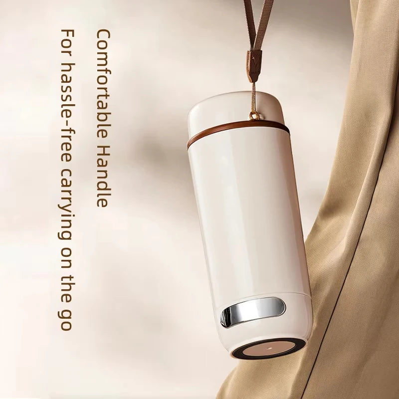600ml Smart Electric Travel Cup – Intelligent LED Display & 12-Level Precision Temp Control