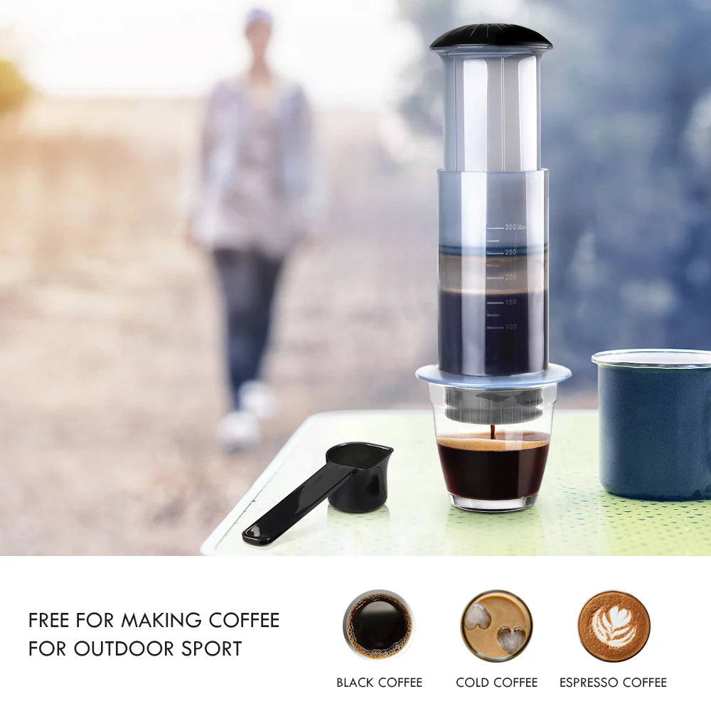 RECAFIMIL Aeropress Coffee Maker | Portable Espresso & French Press | 50 Filters Included