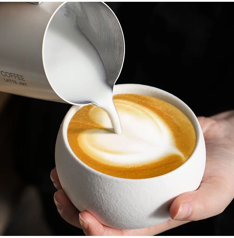 Milk Frothing Pitcher 420ml | Stainless Steel Latte Art Jug