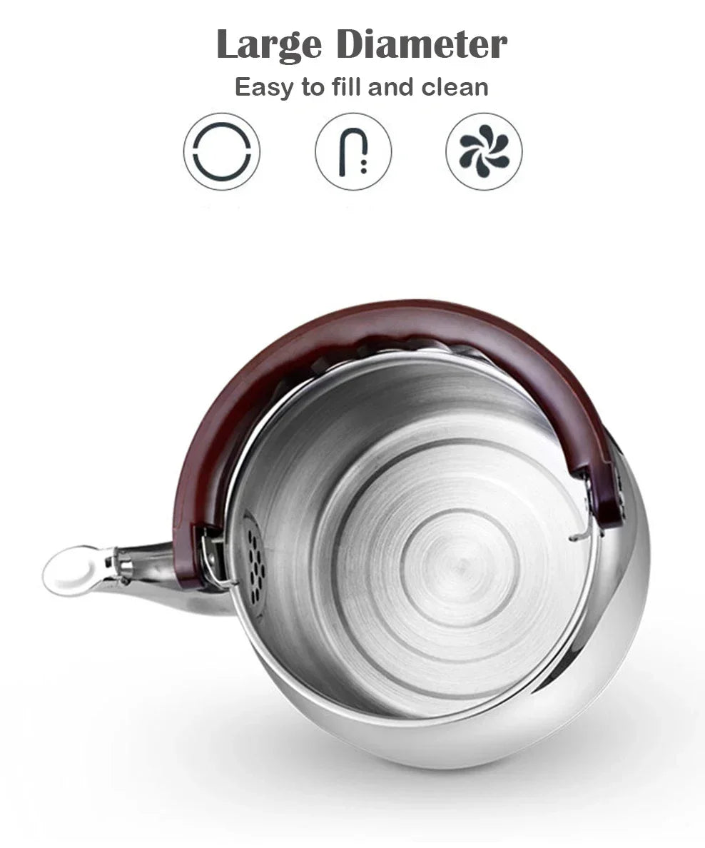 Stainless Steel Whistling Stovetop Kettle | Induction & Gas | 0.6L / 1L / 1.8L / 2.7L