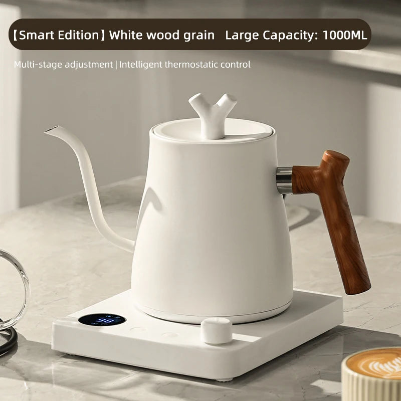1L Gooseneck Smart Kettle | LED Display | 304 Stainless Steel | Coffee & Tea