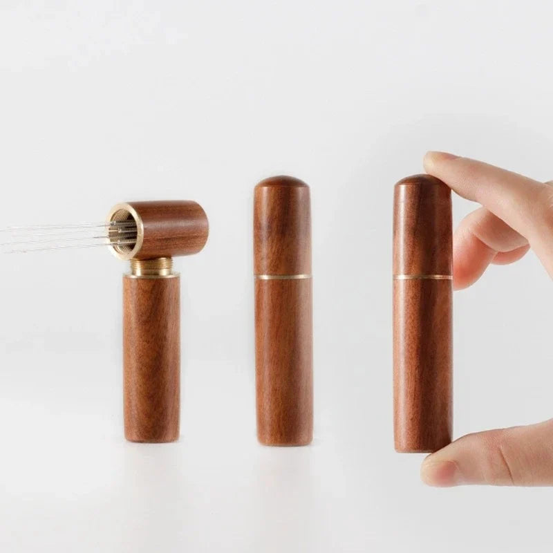 Espresso WDT Distribution Tool with Wooden Handle