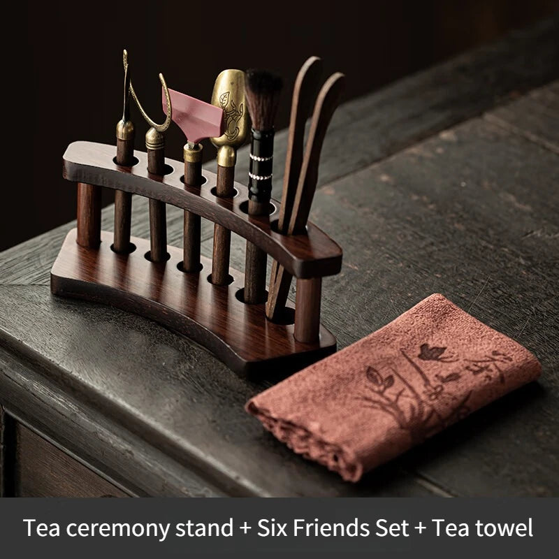 Bamboo Kung Fu Tea Ceremony Set | 6-Piece Gongfu Cha Tools