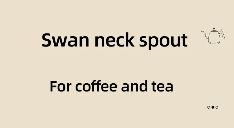 1L Gooseneck Electric Kettle | Pour-Over Coffee & Tea | UK Plug
