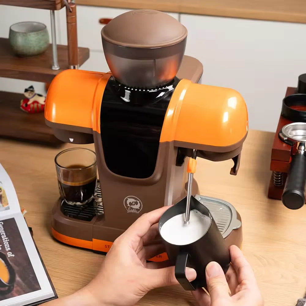 i Cafilas 19 Bar Semi-Automatic Espresso Machine with Built-in Frother