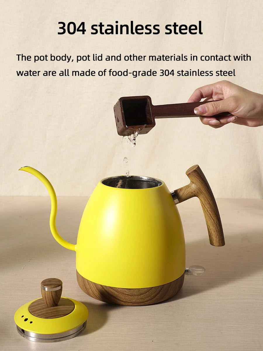 1L Gooseneck Electric Kettle | Pour-Over Coffee & Tea | UK Plug