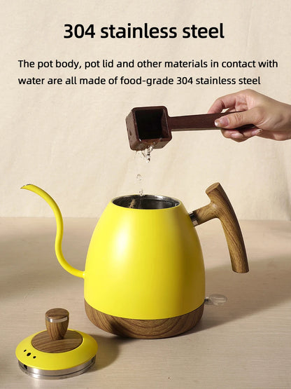 1L Gooseneck Electric Kettle | Pour-Over Coffee & Tea | UK Plug