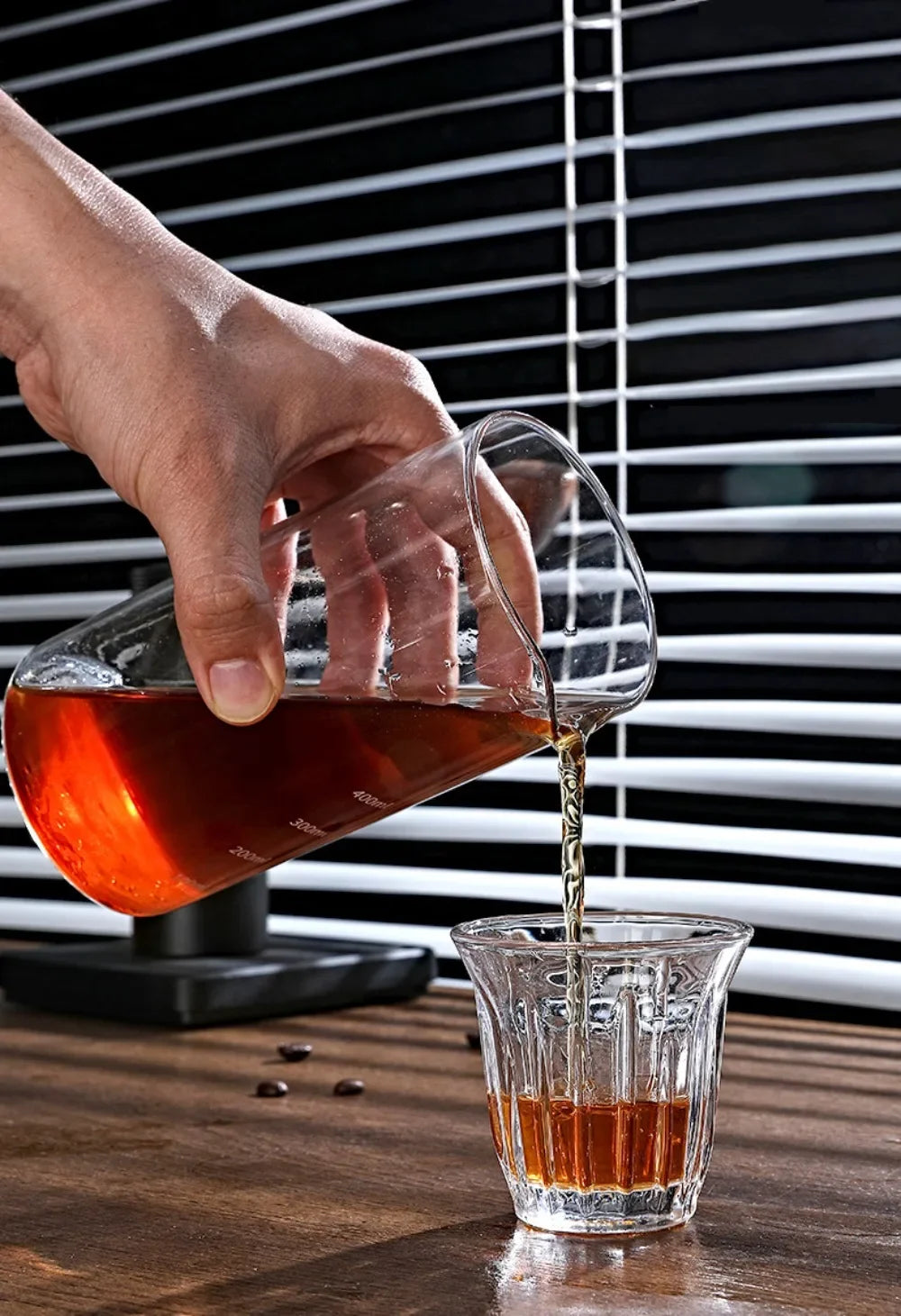 EXSX Ice Drip Cold Brew Coffee Tower | 450ml Borosilicate Glass | Detachable Dripper for Home & Camping