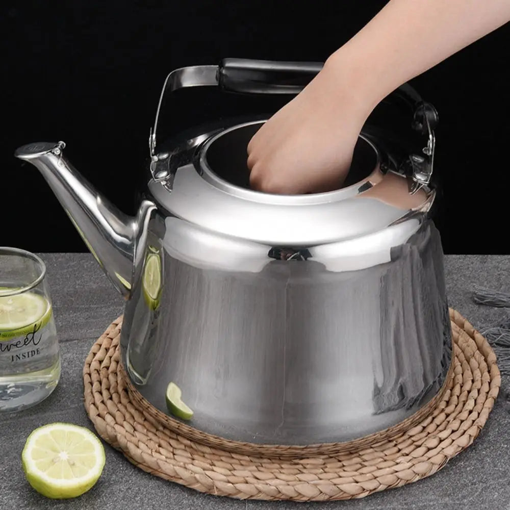 Stainless Steel Whistling Tea Kettle with Filter — 1L / 1.5L / 2L | Gas & Induction