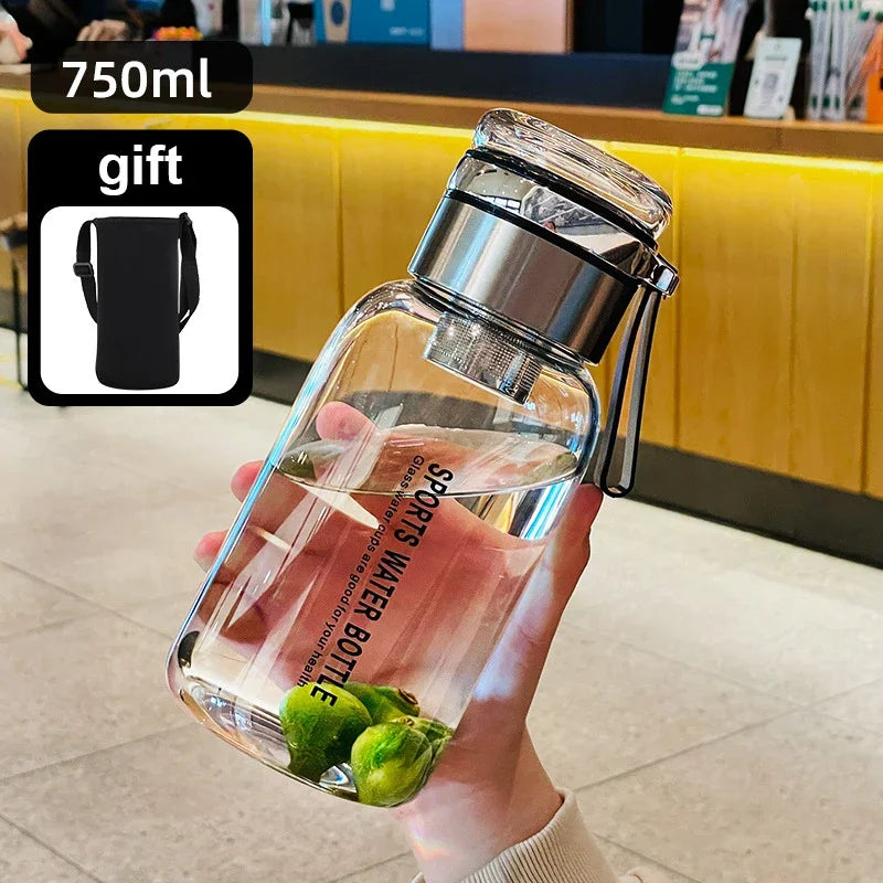 Large Capacity Glass Cold Drinks Bottle