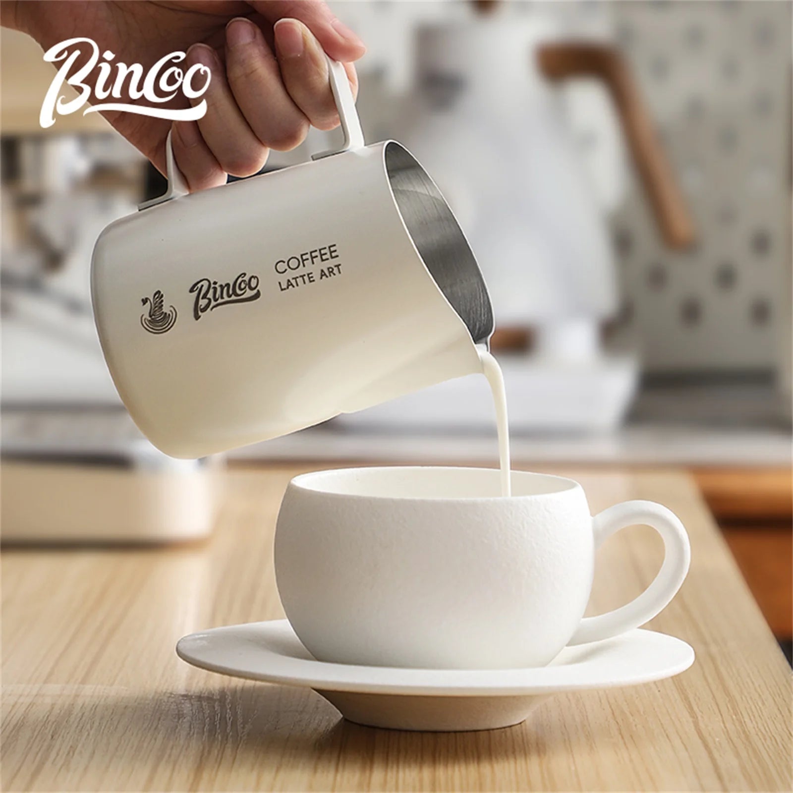 Milk Frothing Pitcher 420ml | Stainless Steel Latte Art Jug