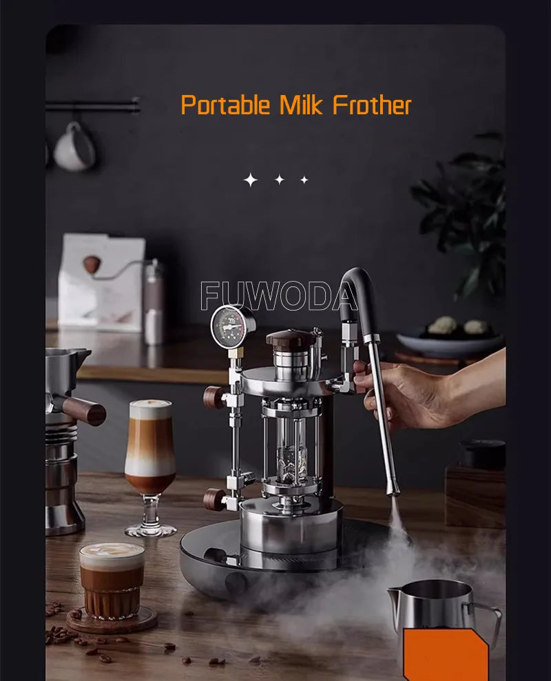 High Pressure Steam Milk Frother & Steamer - 2.5 Bar Barista Grade Machine