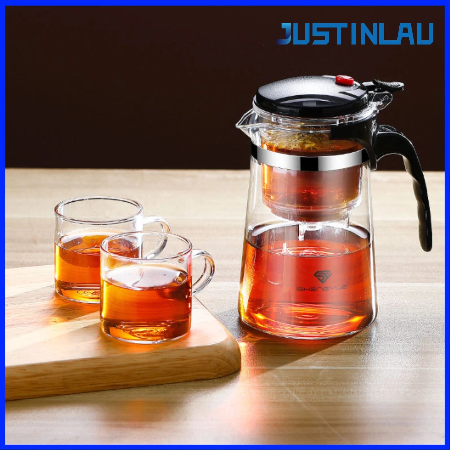 Borosilicate Glass Teapot with Tea Infuser | 500ml–1800ml | Heat-Resistant | Home & Office