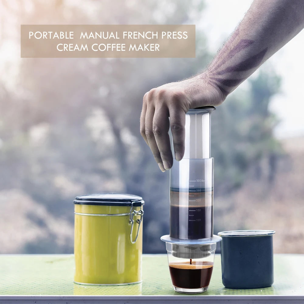 RECAFIMIL Aeropress Coffee Maker | Portable Espresso & French Press | 50 Filters Included