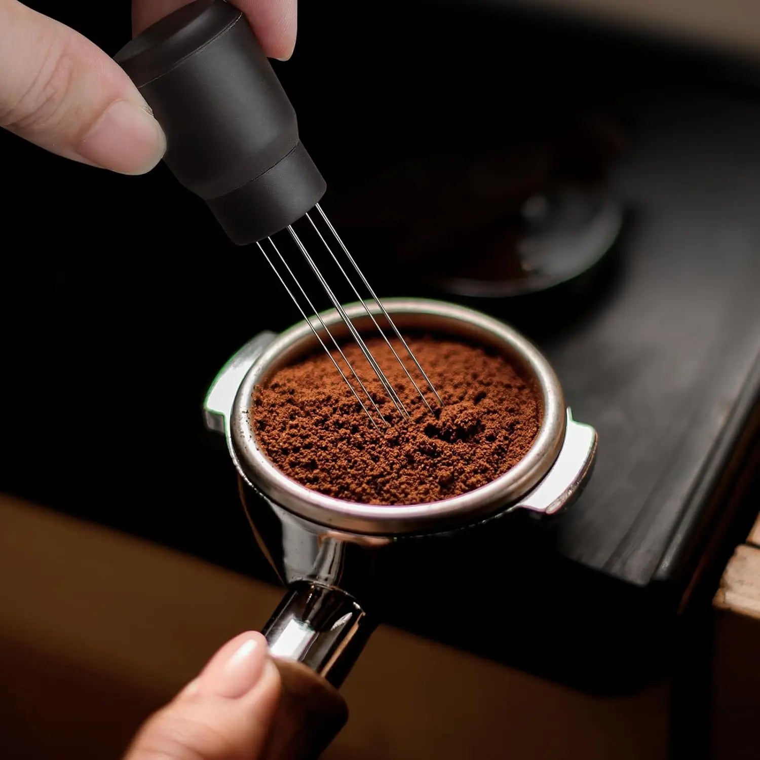 Magnetic WDT Espresso Distribution Tool | 0.4mm Needles | Fits Breville & Ninja Luxe Café