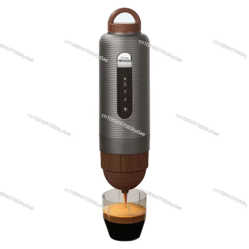 Cordless Portable Espresso Maker - USB Rechargeable Handheld Travel Machine