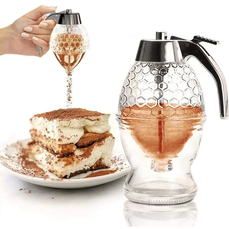 Honey & Syrup Squeeze Bottle Set - Press-Type Leakproof Dispenser (2-Pack)