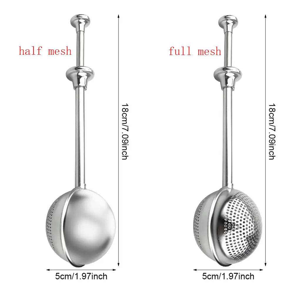 Stainless Steel Tea Strainer Set - 2-Piece Fine Mesh Ball Infuser