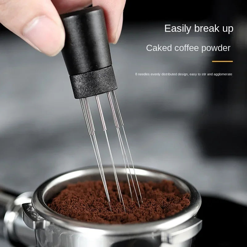 Magnetic Coffee Stirrer & WDT Distribution Tool | Stainless Steel Needles | Barista Accessories