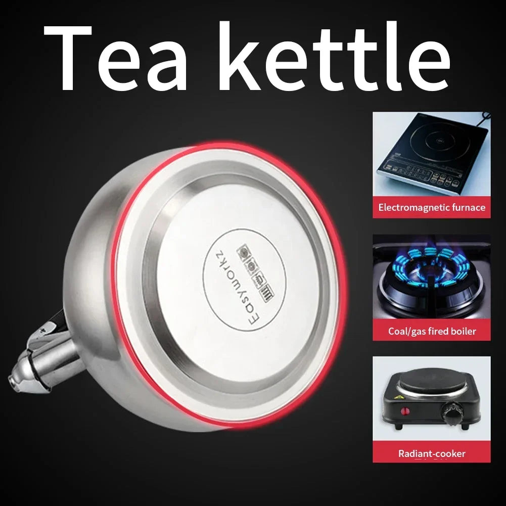 Stainless Steel Whistling Stovetop Kettle — Induction & Gas | 2.3L / 2.5L