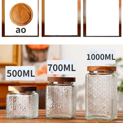 Vintage Glass Storage Jars with Airtight Lids