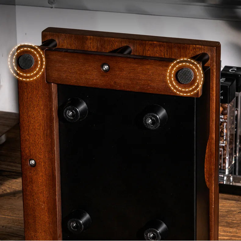 Solid Wood Espresso Tamper Station Workbench