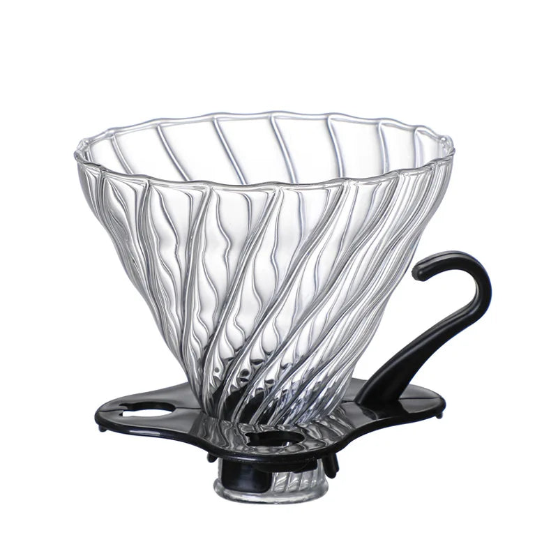 Pour Over Coffee Maker | Borosilicate Glass Server with Lid