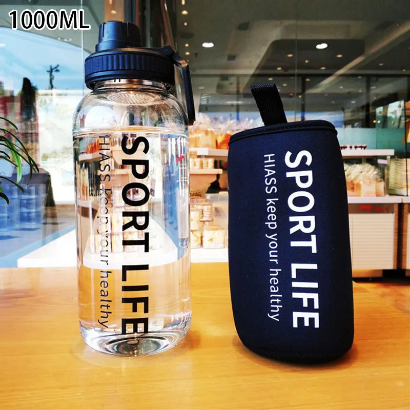 Borosilicate Glass Water Bottle with Filter & Sleeve
